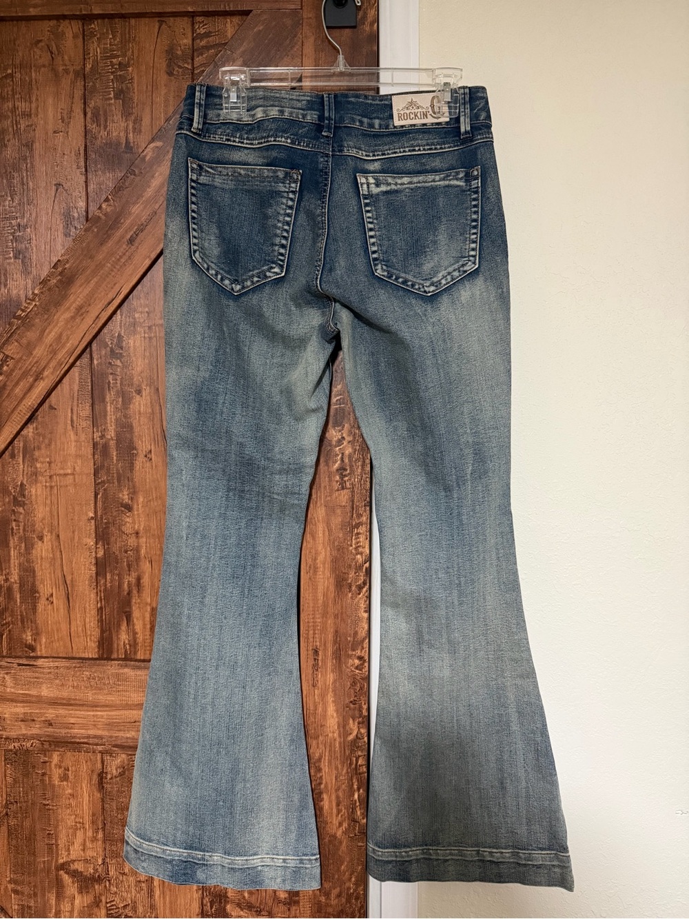 Rockin C Women Flared Leg Denim Jeans 29x31 - Picture 3 of 5